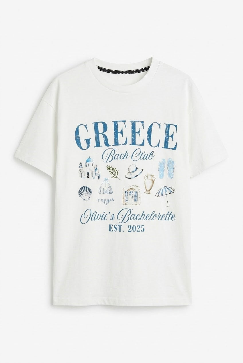 Greece baskılı Tshirt