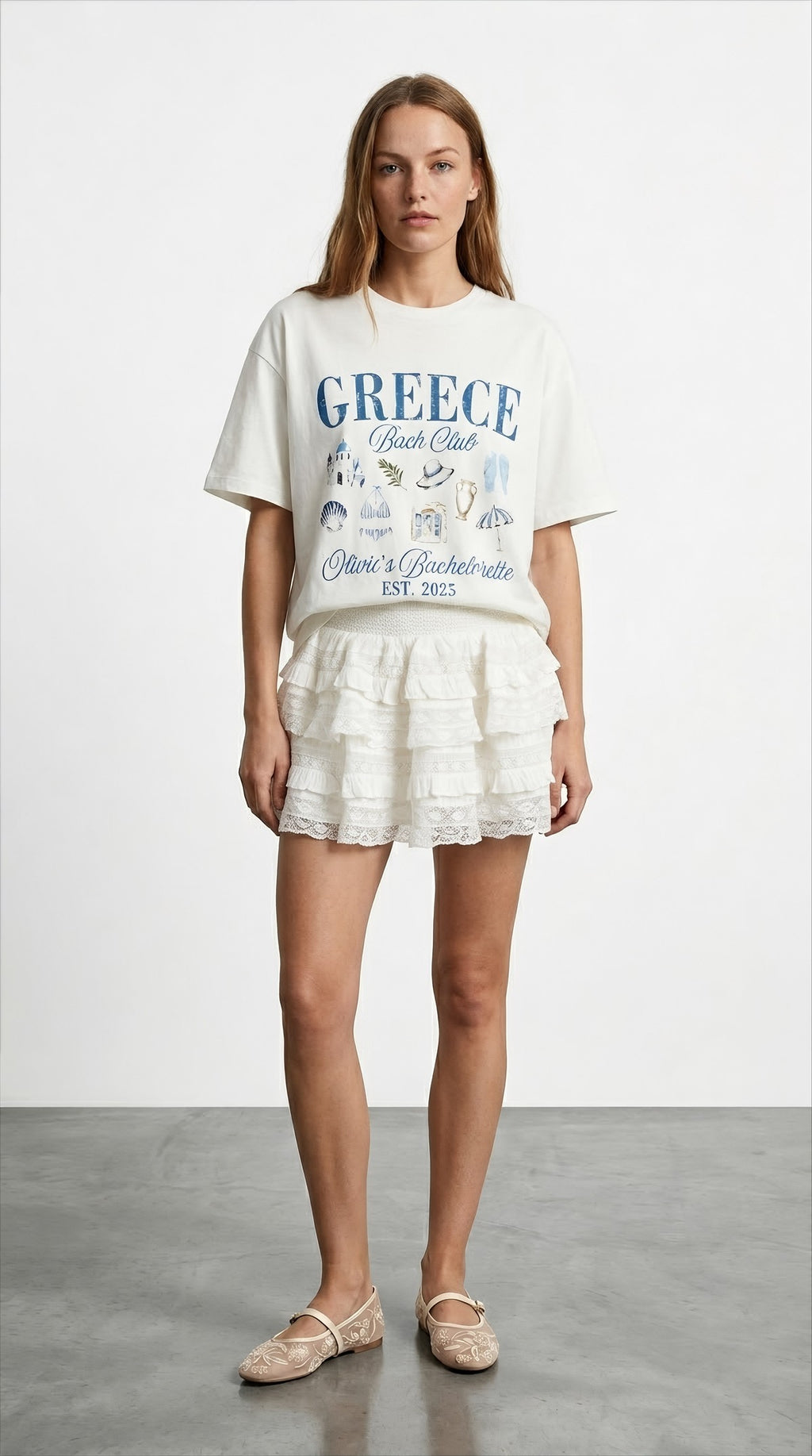 Greece baskılı Tshirt