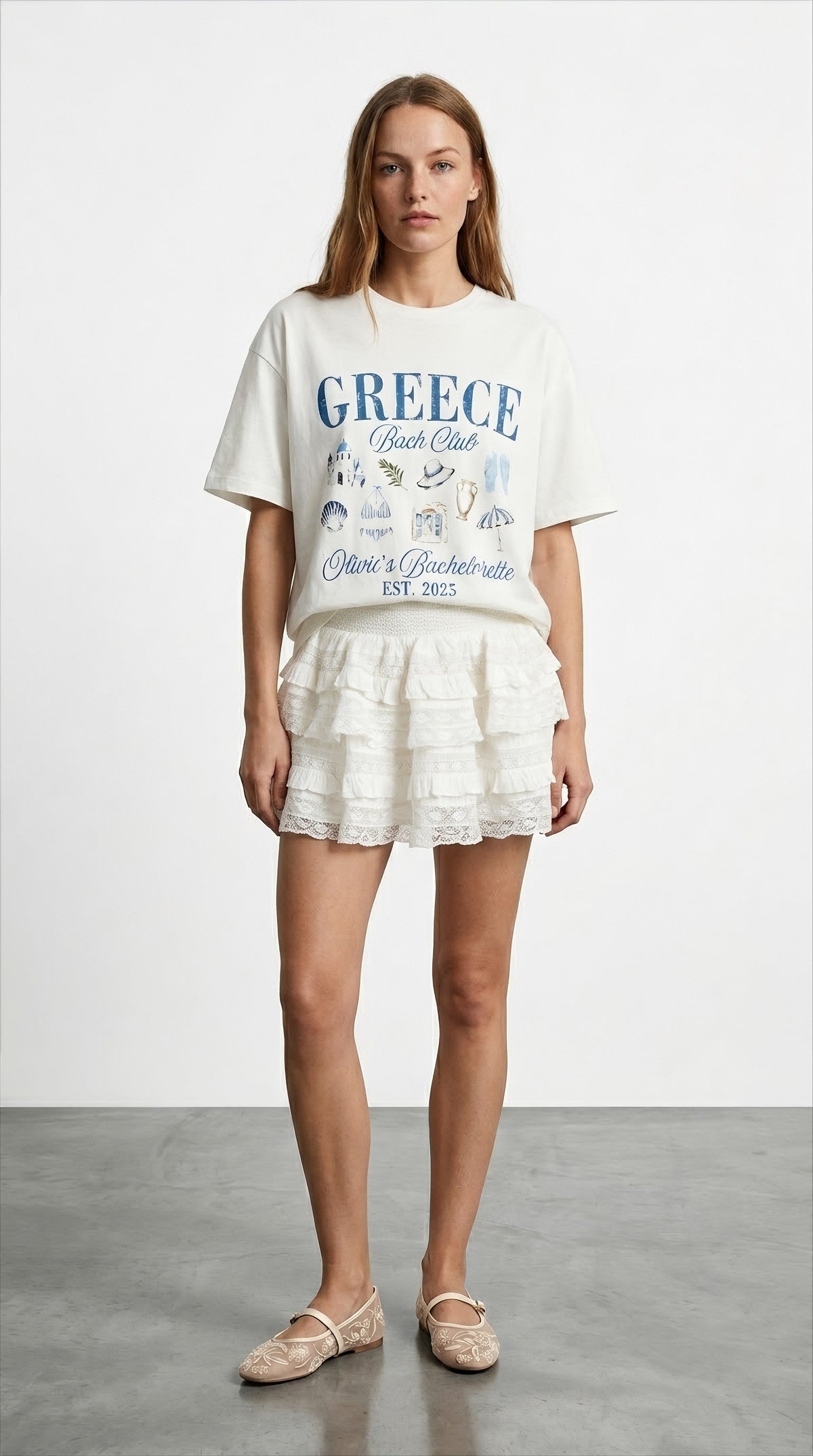 Greece baskılı Tshirt