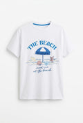 The Beach Baskılı Tshirt