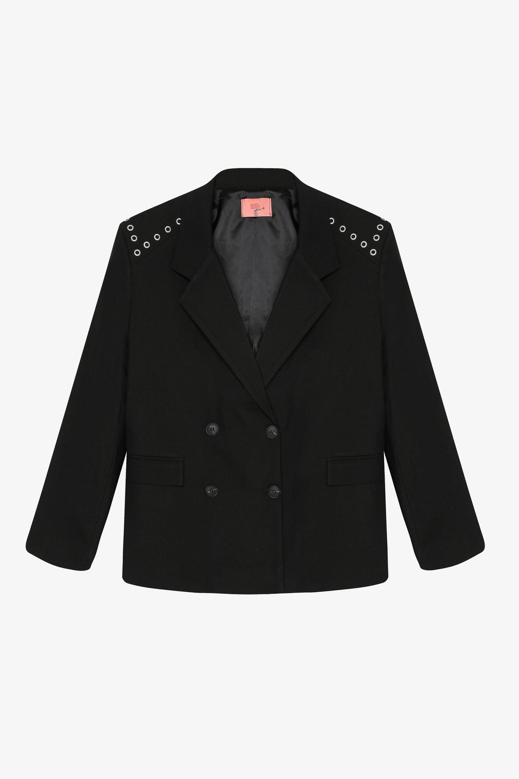 Quzu Omuz Detaylı Blazer Ceket Siyah